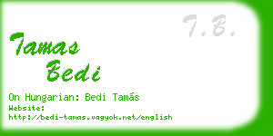 tamas bedi business card